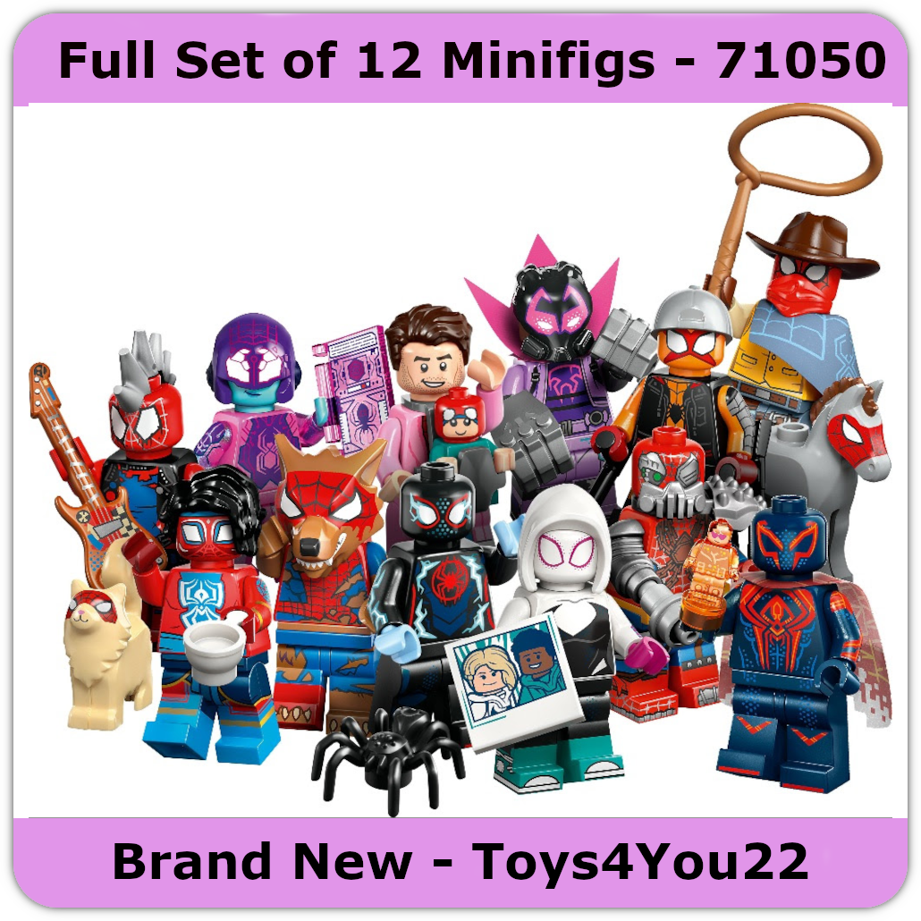 LEGO 71050 - Spiderman Across the Spider-Verse – Complete Set of 12