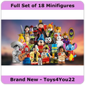 LEGO 71038 - Disney 100 Series 3 - Complete Set of 18 Characters